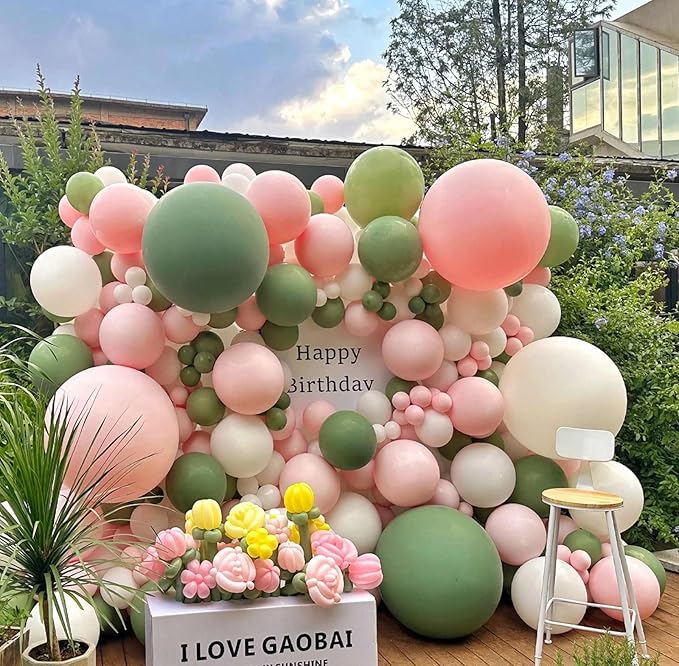KALOR 36 Inch Giant Light Pink Balloons, 6 Pack Large Round Light Pink Latex Balloons for Anniversary, Birthday, Christmas, Wedding, Baby Shower Party Decorations
