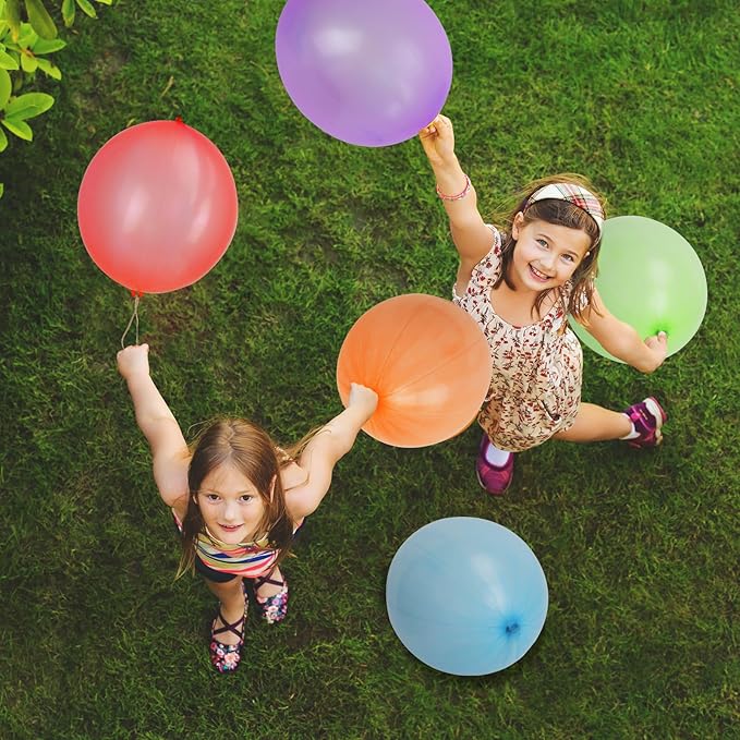 rubfac 25Pcs Punch Balloons, Party Favors for Kids, Thickened Heavy Duty Neon Punching Bouncy Balloon for Easter Egg Fillers,Birthday Party Goodie Bag Stuffers Exciting Outdoor Play Supply