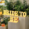 Honoson 9 Pcs Bachelorette Party Decorations Bride to Be Lights up Sign Engage Wedding Bridal Shower LED Neon Light for Women Bachelorette Party Supplies