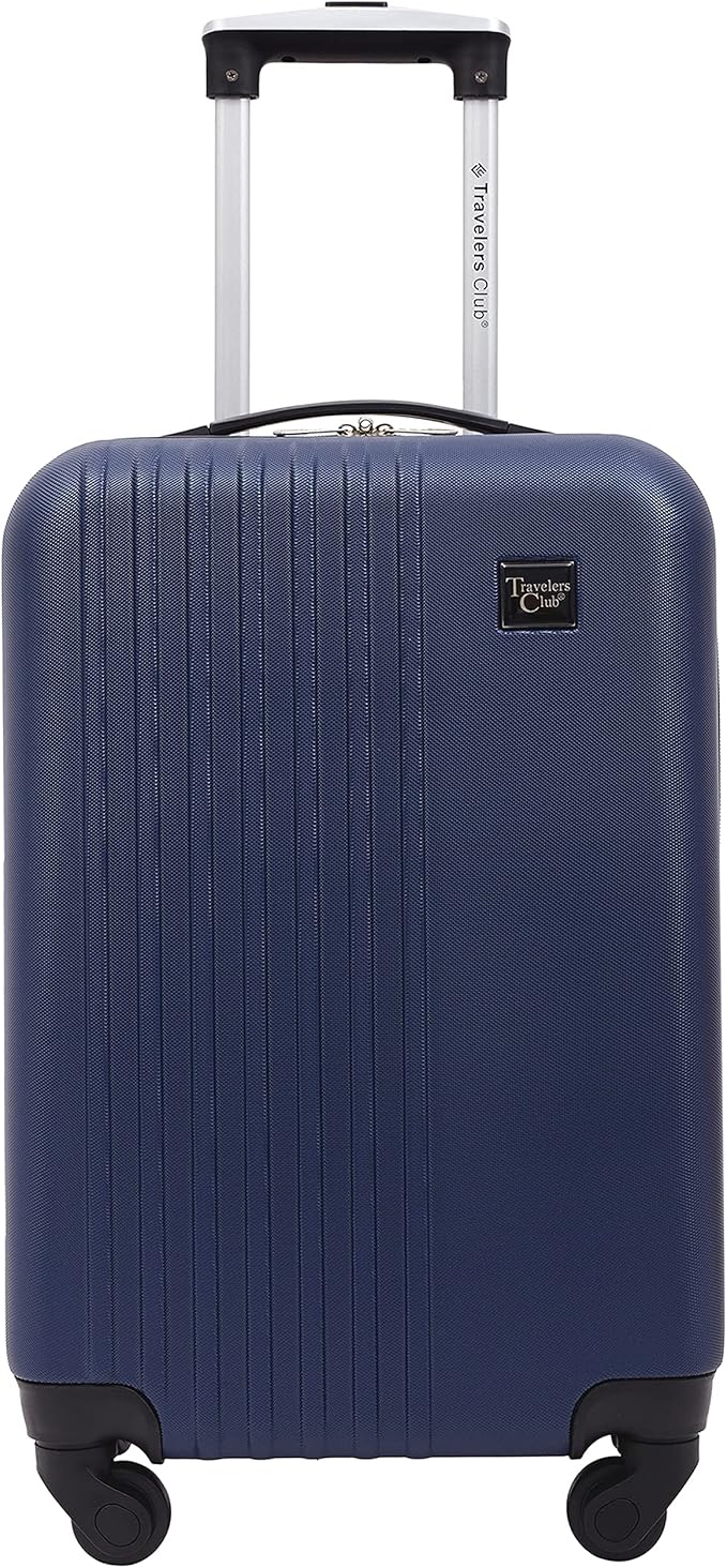 Travelers Club Cosmo Luggage, Navy Blue - 20 Inch, 20-Inch