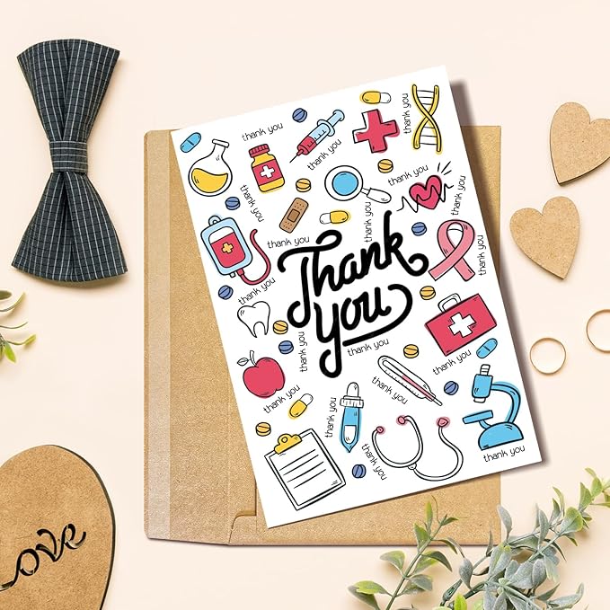 Funny Thank You Card for Doctor Nurse, Nursing Preceptor Card, Appreciation Cards Gift for Medical Staff, Heartfelt Medical Thank You Cards from Patients