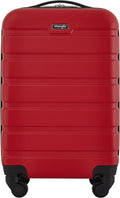 Wrangler 22" Hardside Spinner Carry-On Luggage, Salsa Red