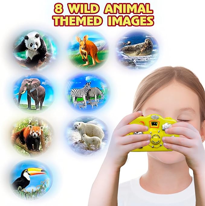 ArtCreativity Kids Camera Toy Set with Images in Viewfinder (24PCs) - Party Favors for Toddlers, Goodie Bags Stuffers for Kids, 3 Colors