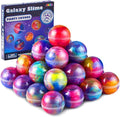 JOYIN Easter Slime Party Favors, 36 Pack Galaxy Slime Ball- Stretchy, Non-Sticky, Mess-Free, Stress Relief, and Safe - Toys for Girls and Boys - Classroom Reward, Party Supplies, Valentines