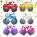 Shappy 6 Pcs 2026 Happy New Year Eyeglasses, Happy New Year Party Favors Sunglasses, Eve Glasses for Women and Men