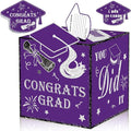 AYGXU graduation card box 2026 with 30pcs graduations cards,Graduations party Decorations,graduation box for gifts and Cards,graduations money box,Graduation Party Supplies-purple box