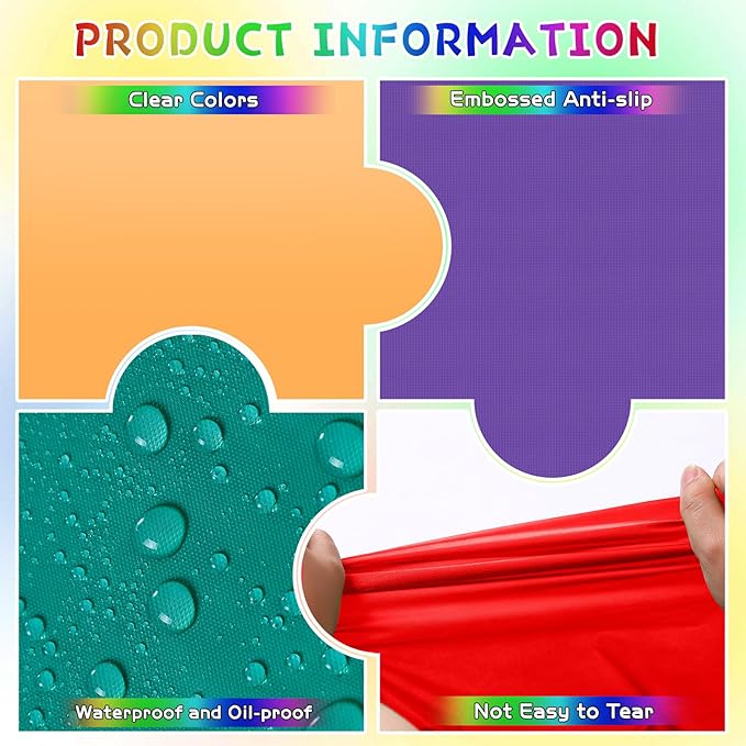 Mwellewm 6Pcs Plastic Table Cloth Disposable, Assorted Color Rainbow Tablecloth Colorful Neon Rectangle Bulk Solid Table Cover for Birthday Wedding Graduation Picnic Home Party Decorations（54x72 Inch）