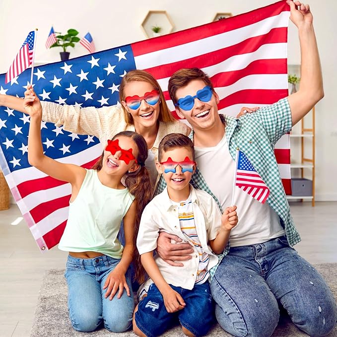 12 Pairs Heart Shaped Sunglasses Rimless Star Glasses for Men Women Party Favors Fun Colorful Glasses Accessories
