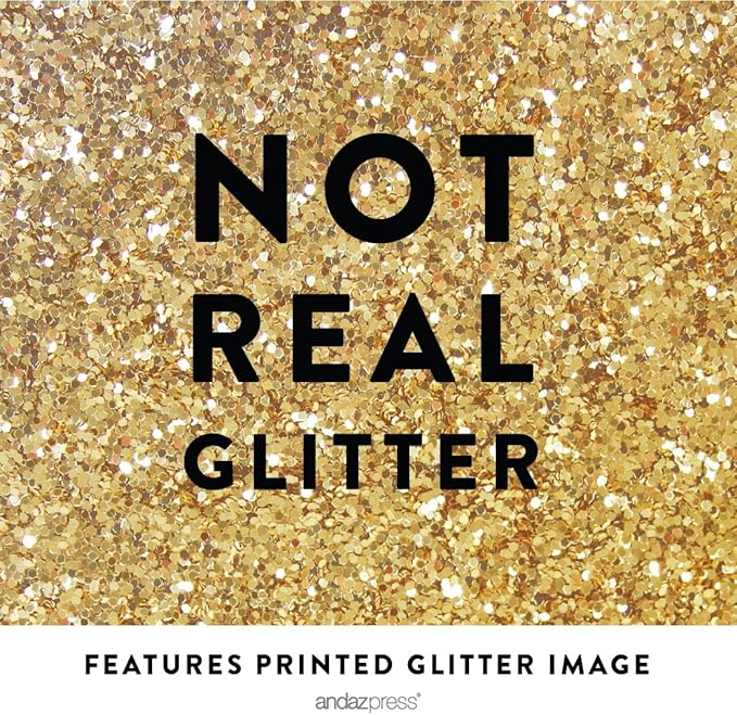 Andaz Press Faux Gold Glitter on Black Party Banner Decorations, Bon Voyage, Approx 5-Feet, 1-Set, Going Away Study Abroad Graduation Retirement Colored Hanging Pennant Decor