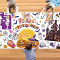 Halloween Giant Coloring Poster 30x72 Inch Drawing Paper Coloring Tablecloth DIY Art Crafts Mat,for Kids Halloween Decorations Large Coloring Activity Poster Home Classroom Wall Party Suppiles
