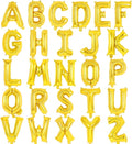 26 Pcs Gold Letter Balloons,16 Inch Foil Alphabet Letter Balloons,Letter A-Z Balloon Banner Custom Phrase Balloon for Birthday Party Wedding Anniversary Decoration (Gold 26pcs)