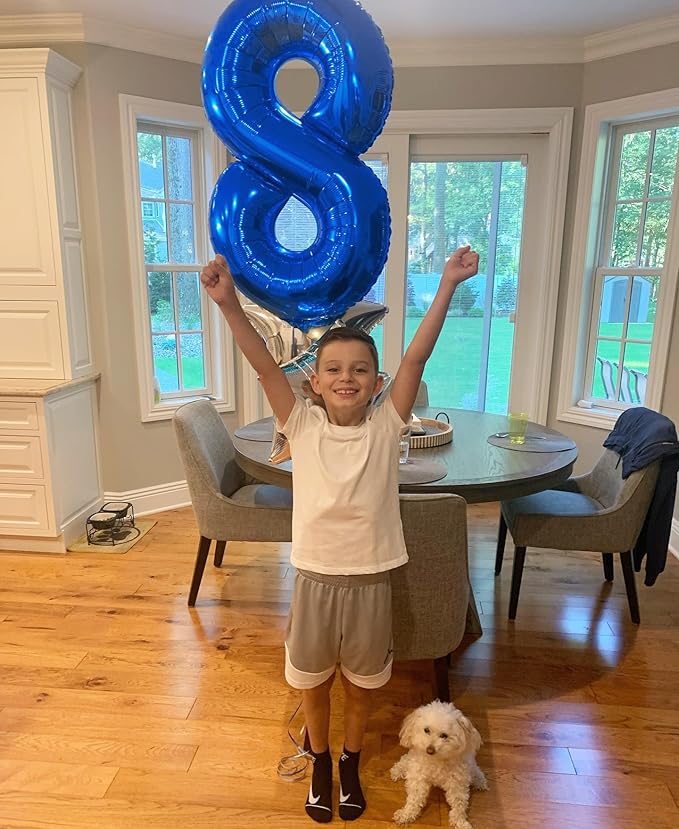 Navy Blue Number 27 Balloon 40 inch, 27 Number Balloons, 27th Navy Blue Birthday Decorations, 27 Year Old Women Men Blue Party Supplies
