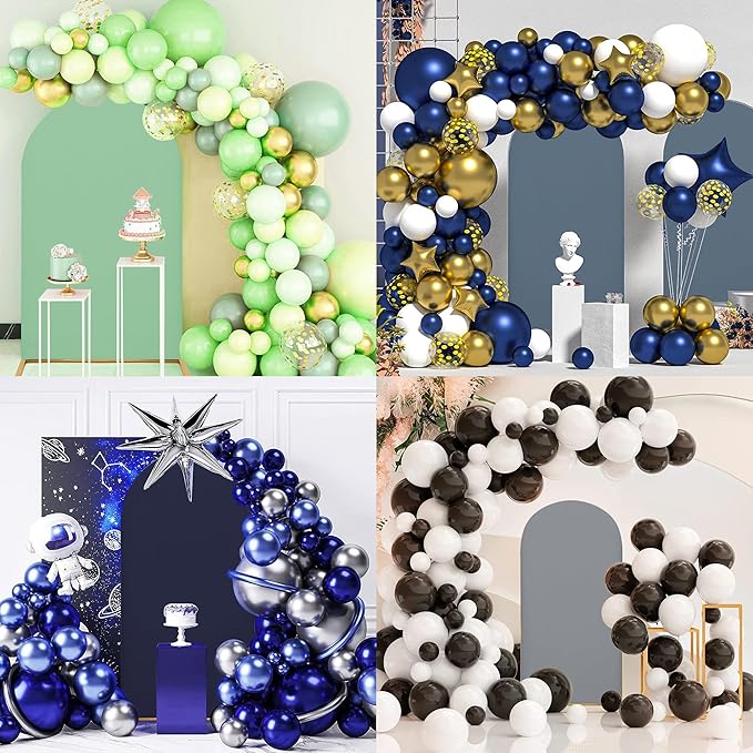 Arch Covers,Arch Backdrop Stand Fitted Cover for Wedding Birthday Party Ceremony Banquet Decoration(6.6FT,Dusty Blue,Cover Only)