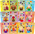 Make A Turkey Stickers, 36 Sheets Make Your Own Turkey Stickers Thanksgiving Stickers for Kids Classroom Reward, Autumn Stickers Fall Theme Party Favor Thanksgiving Crafts for Kids,12 Desgins