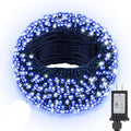 Extra Long 132ft Christmas Decorative Mini Lights, 400 LED Green Wire Fairy Starry String Lights Plug in, Timer & Memory & 8 Modes, for Indoor Outdoor Xmas Tree Wedding Party Decoration,Blue