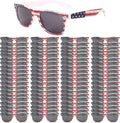 YQVIE Bulk American Flag Sunglasses for Adult Retro Independence Day Glasses UV400 Protection