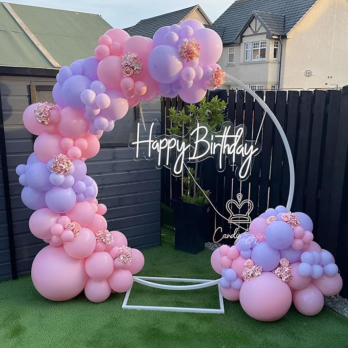 110pcs Pastel Purple Balloons 12inch Light Purple Latex Party Balloons for Graduation, Easter, Wedding, Birthday, Bridal Shower, Rainbow Party, Baby Shower, Anniversary Party Decorations