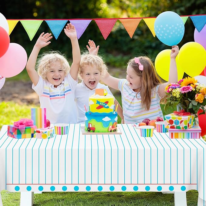 6PCS Notebook Theme Tablecloth Preschool Kindergarten Party Tablecover First Day to School 51x86 Inch Large Disposable Rectangle Notebook Tablecloth Cover for Back to School Educational Decorations