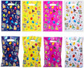 PACKSISTER Durable Plastic Goodie Party Favor Bags with Handles for Birthday, Loot Treat for Return Gifts(20Pcs)