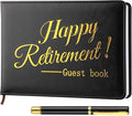 Ctosree Retirement Guest Book with Signature Pen Retirement Party Gift Supplies for Women Men Office Colleague Advice and Wishes Decorations(Classic)