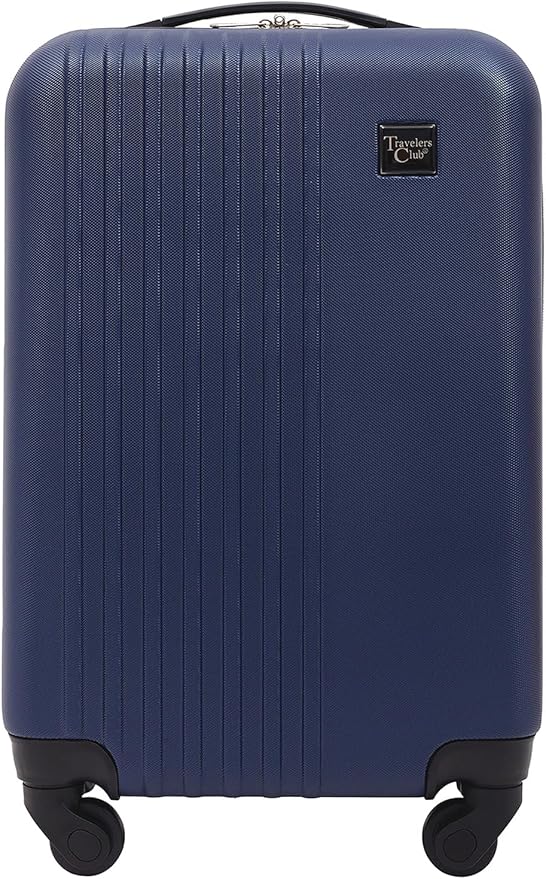 Travelers Club Cosmo Luggage, Navy Blue - 20 Inch, 20-Inch