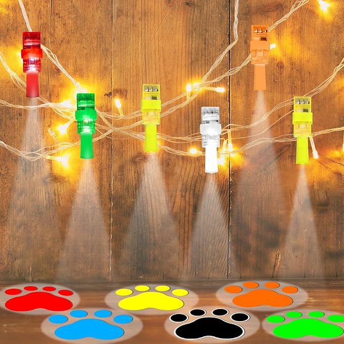 CHUNNIN 36 PCS Dog Birthday Party Favors Paw LED Light Up Finger Lights Glow in the Dark Party Bulk for Christmas Goodie Treat Bags Stuffers Puppy Theme Birthday Supplies