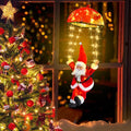 LED Christmas Decorative Hanging Lights with 1.31ft Parachute Santa Claus, Christmas Decorations Lights for Indoor Outdoor, Window, Garden, Home, Wall, Xmas Tree Decor