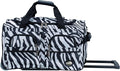 Rockland Rolling Duffel Bag, Black, 22"