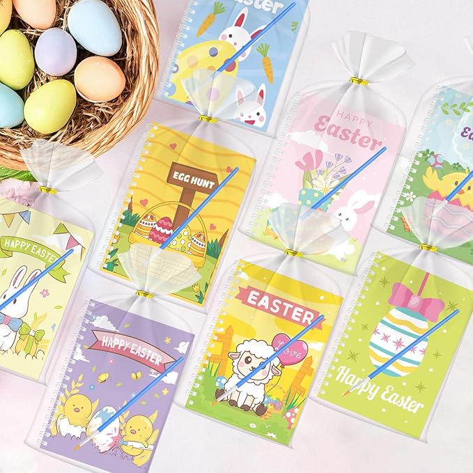 24 Water Coloring Books Party Favors -Toddler Easter Basket Stuffers Crafts Gifts, Mini Coloring Books Bulk for Kids Boys Girls Classroom School Activity easter Basket Goodie Bag Fillers (Easter A)