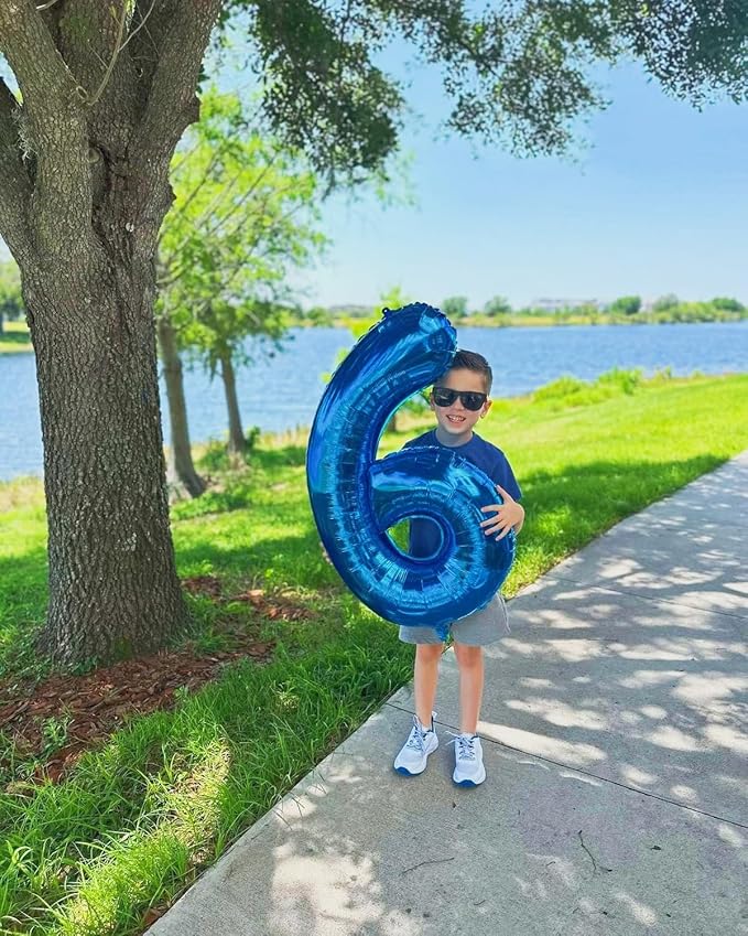 19 Number Balloons, Dark Blue Balloons for Man Woman 19th Birthday Decoration, Foil Number Ballon for 19, 91 Anniversary, Bridal Shower, Graduation, Halloween, Christmas, New Year