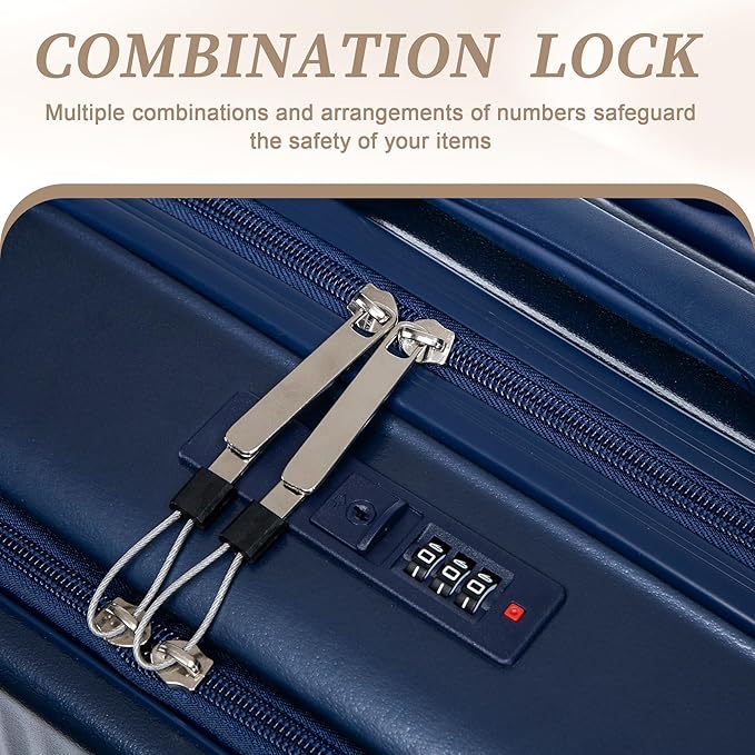 20/14 Inch Hardside Luggage, Lightweight Suitcase with Spinner Wheels