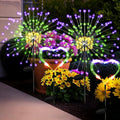 Mardi Gras Solar Lights Outdoor, 4 Pack Solar Garden Lights Outside Fairy Firework Decorative,Solar Powered for Mardi Gras,Yard Pathway Party Balcony Patio Decor (Purple, Green, Yellow)