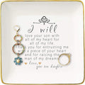 Topthink Gift For Mother of The Groom From Bride - Thank You For Raising The Man Of My Dreams – Ceramic Jewelry Holder Ring Dish Trinket Tray – Wedding Gifts - Bridal Shower Gifts