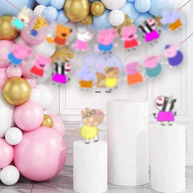 Pepa Pig Garland Decoration – Cartoon-Themed Party Banner Featuring Pepa in Bright Colors – Fun Supplies for Birthdays, Celebrations & Themed Events