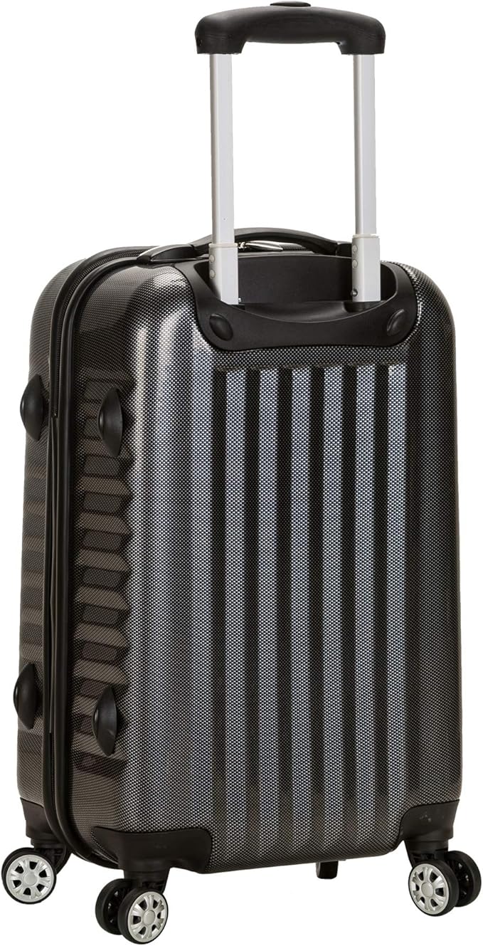 Rockland Melbourne Hardside Expandable Spinner Wheel Luggage, Carry-On 20", Carbon