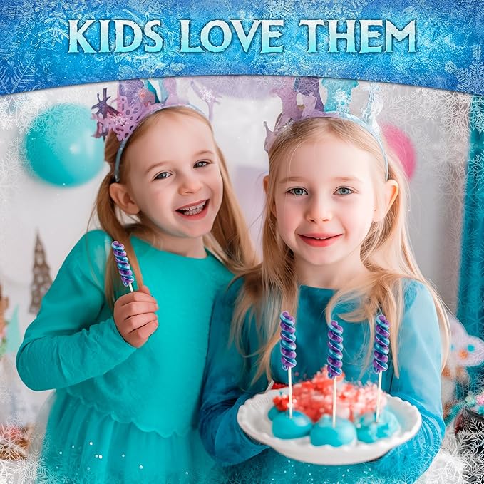 Frozen Lollipops Swirl 20pk- FrozenCandy For Frozen Party Favors & Elsa Birthday Party Decorations - Elsa And Anna Themed Princess Birthday Decorations - Disney Princess PartyFavors