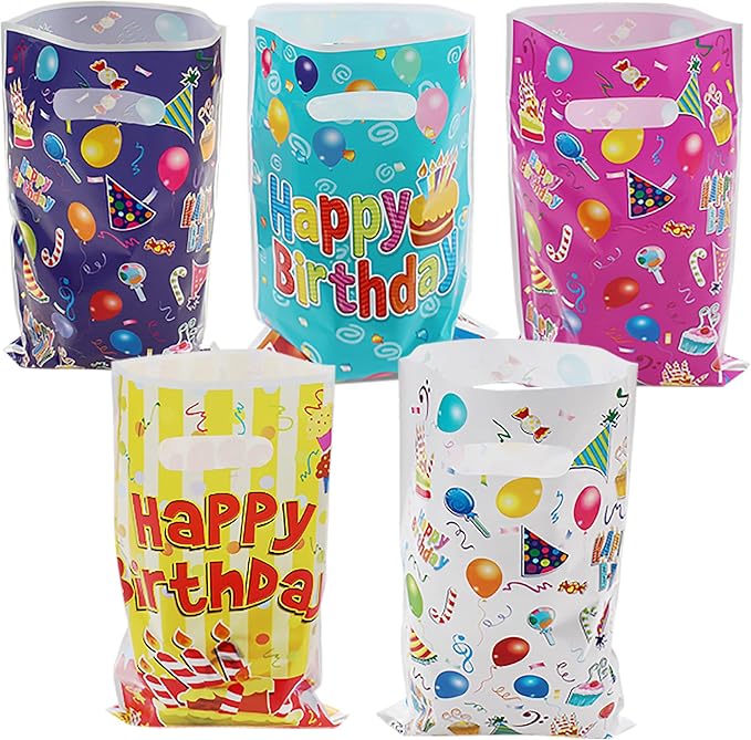 25 Pcs Kids Party Favors - Birthday Goodie Candy Bags, Bolsitas Bolsas para Dulces de Cumpleaos, Loot Bags