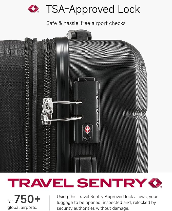 YOETEY Luggage Sets 3 Piece, Expandable Hardshell Suitcase with TSA Lock & Silent Spinner Wheels, Lightweight Hardside Travel Suitcase Set for International Trips (20/24/28 in, White)