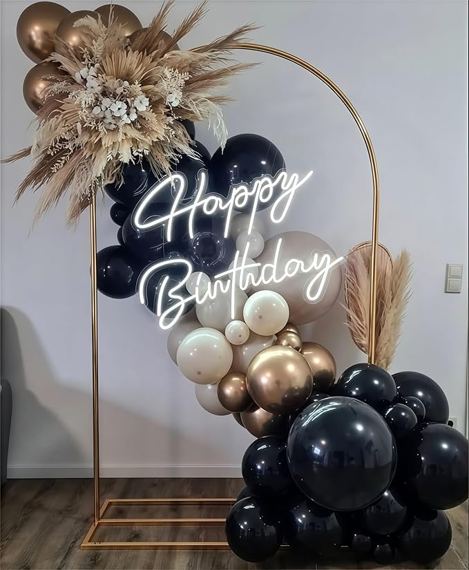 Black White Gold Balloons, 12 Inch 35PCS Black and White Balloon with Metallic Gold Confetti Balloons for Graduation New Years Wedding Retirement Bridal Baby Shower Birthday Party Decorations
