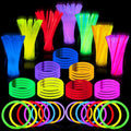 JOYIN 1000 Pcs 8" Glow sticks Bulk Party Favors Pack, Neon Glow in the Dark Party Supplies, Light Up Necklaces and Bracelets with Connectors, Easter, Football, Birthday Decorations