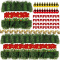 GardenNow 3 Pack 150FT Christmas Garland for Holiday Decoration, Christmas Ribbon Holiday Decor for Outdoor Indoor Artificial Christmas Twist Garland Home Soft Artificial Greenery Party Decoration