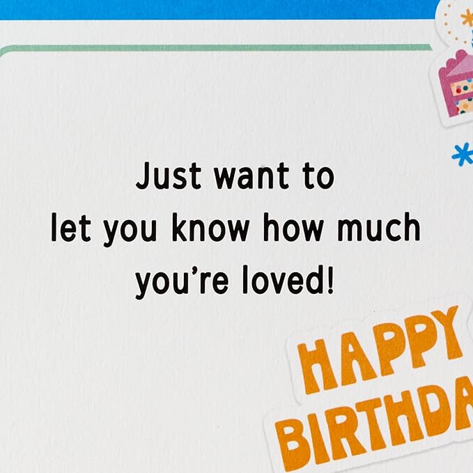 Hallmark Kids Birthday Card with Sticker (High Five Decal) for Son, Daughter, Grandchild