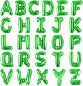 Letter Balloons 16 Inch Mylar Foil Alphabet Letter A-Z Balloons Set for Wedding Birthday Party Decoration Banner Custom Phrase 26 Pieces (Green)…