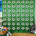 Soccer Birthday Party Decorations - Green White Tinsel Streamers Backdrop Banner | Soccer Theme Party Favors Supplies Indoor Outdoor - Wrold Game 2026 Birthday Accessories Decor for Wall Door