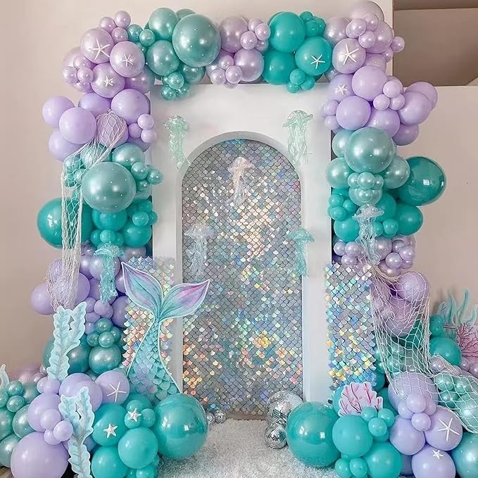 105pcs Pastel Purple Balloons 12inch Party Latex Balloons for Boys Girls Birthday Baby Shower Gender Reveal Wedding Sunflower Party Decorations