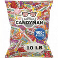 CANDYMAN Assorted Candy Variety Pack, 10 lbs Bulk Individually Wrapped Candy for Party Favors, Pinata Stuffers, Goodie Bags, Halloween & Easter