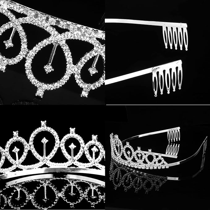 CIEHER Bridal Shower and Bachelorette Party Decorations, Bride's Gift Set with Sash, Tiara and Engagement Party Decor