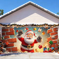 6 x 13 ft Christmas Garage Door Decorations Merry Christmas decorations Xmas Garage Door Cover, Happy New Year Hanging Banner for Home,Outdoor,Indoor,Party (Santa Claus, 6 x 13 ft)