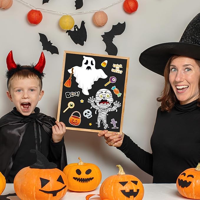OHOME Halloween Party Favors - DIY Crafts Stickers for Kids | Kids Halloween Games Toys Gifts Treats Decorations Activities Party Supplies(24 Sheets)