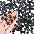 200 Pieces Halloween Mini Spiders Dollhouse Miniature Resin Spider for Crafts Tiny Fake Spiders for Fairy Garden Dollhouse Micro Landscaping Decoration